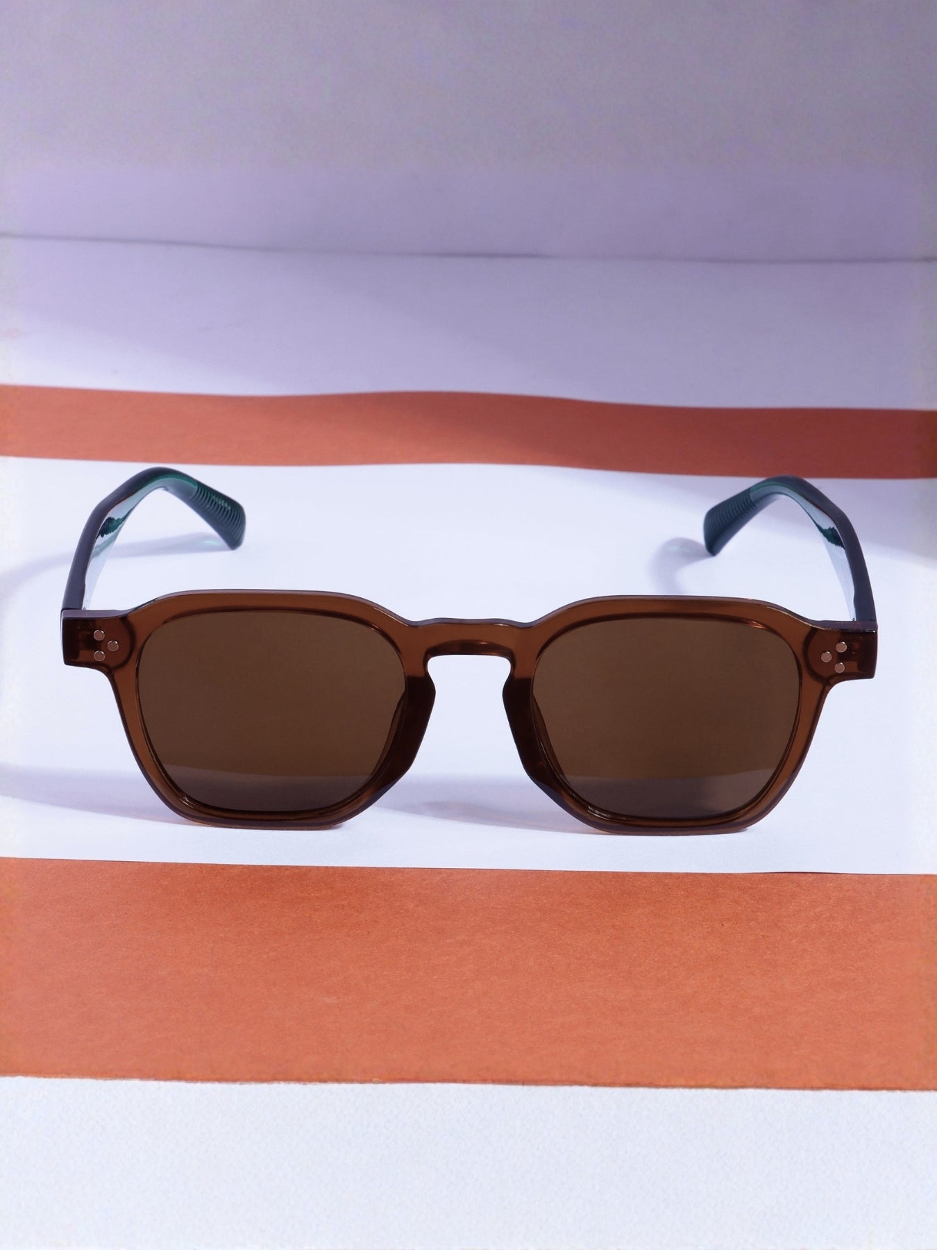 J-Bond Green Square Sunglasses