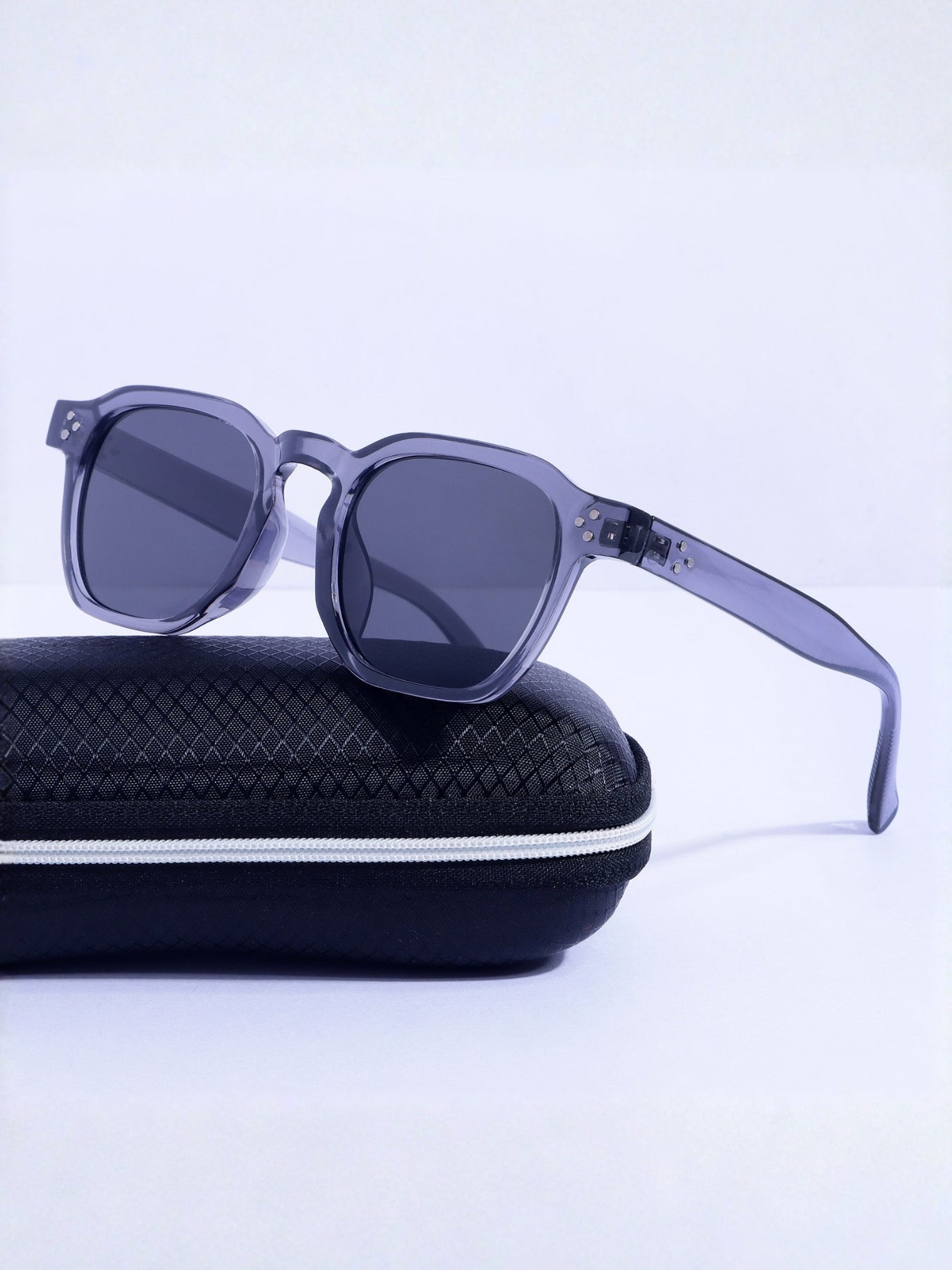 J-Bond Grey Black Square Sunglasses