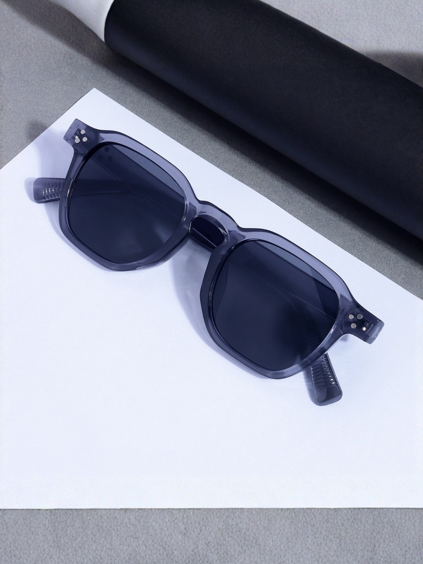 J-Bond Grey Black Square Sunglasses