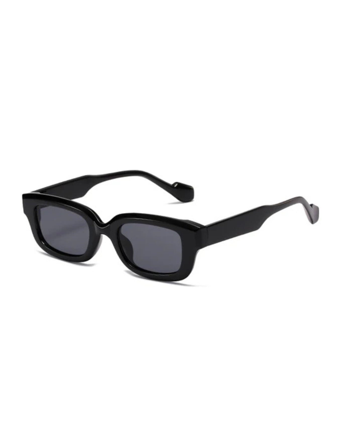 Thunder Full Black Rectangle Sunglasses