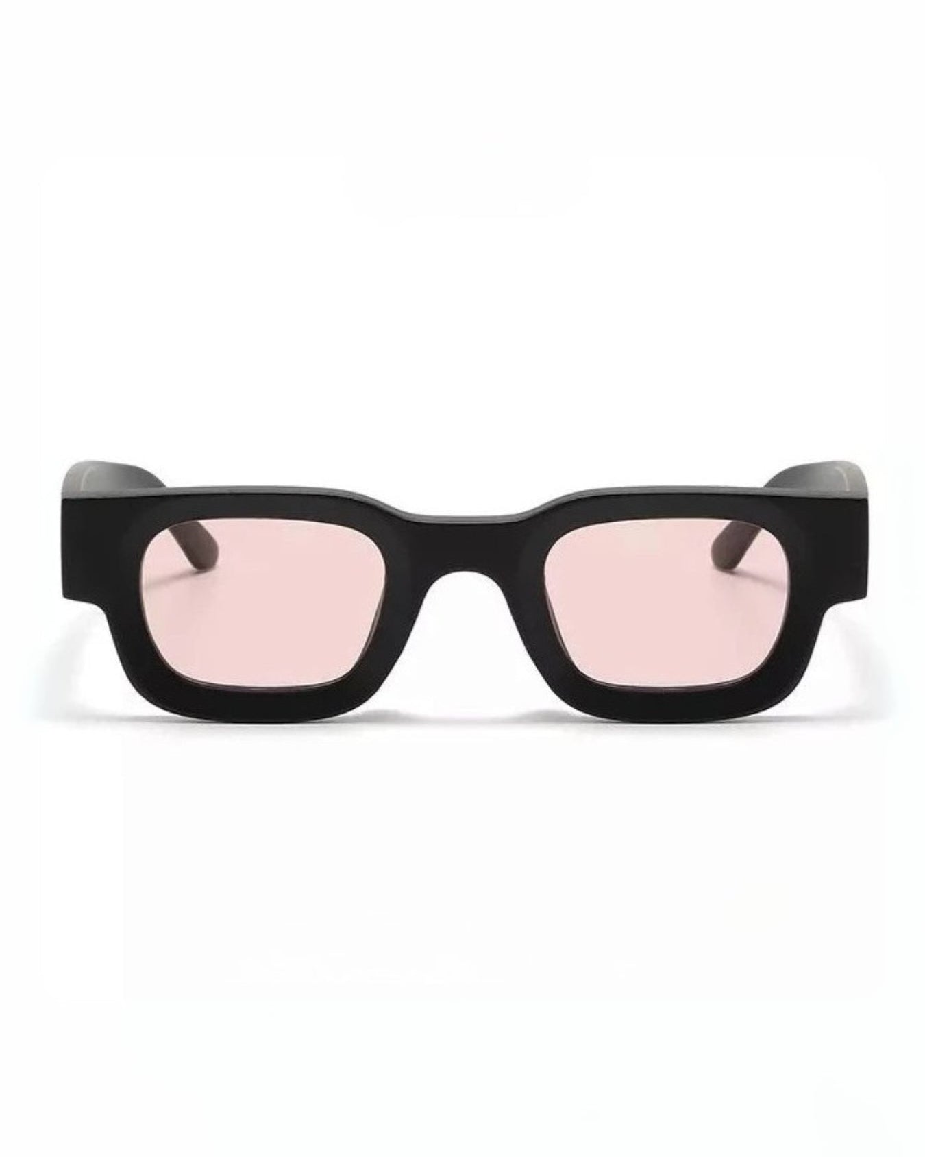 Vintage V1 Black Pink Square Sunglasses