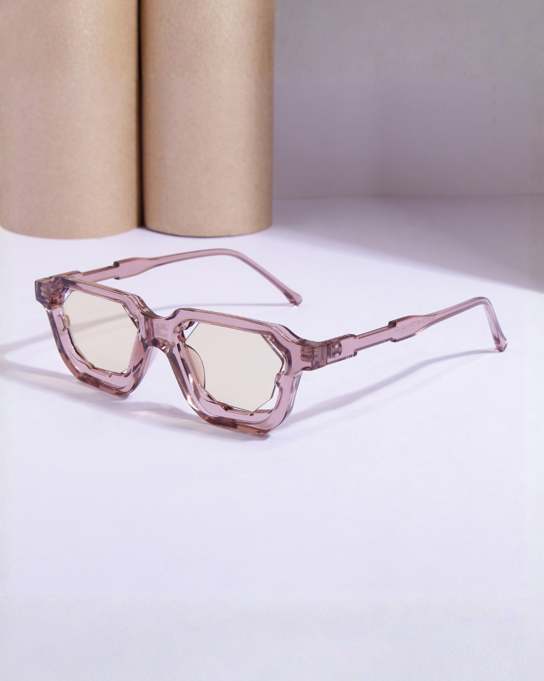 Crystal Full Brown Square Sunglasses
