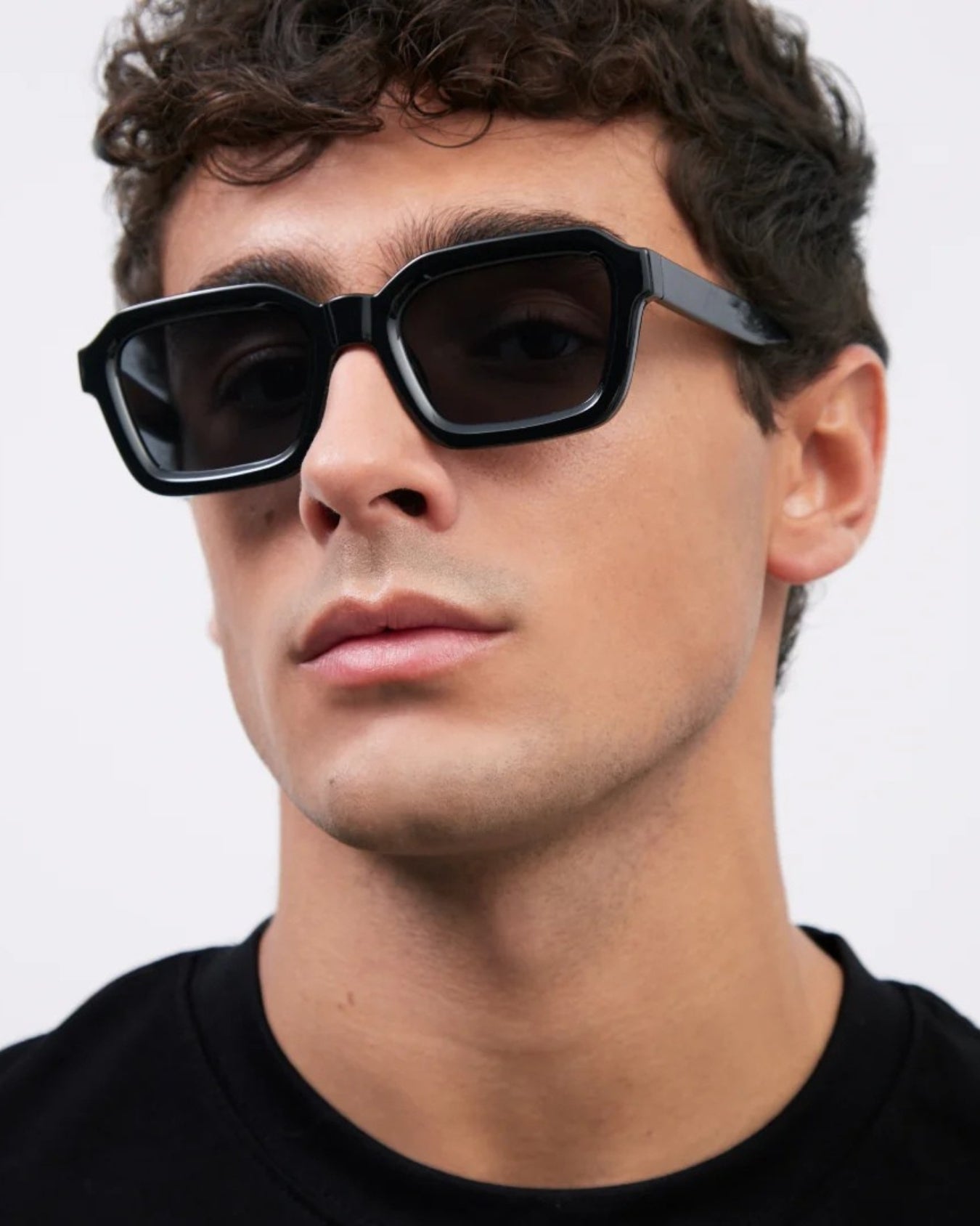 Hunter Full Black Square Sunglasses