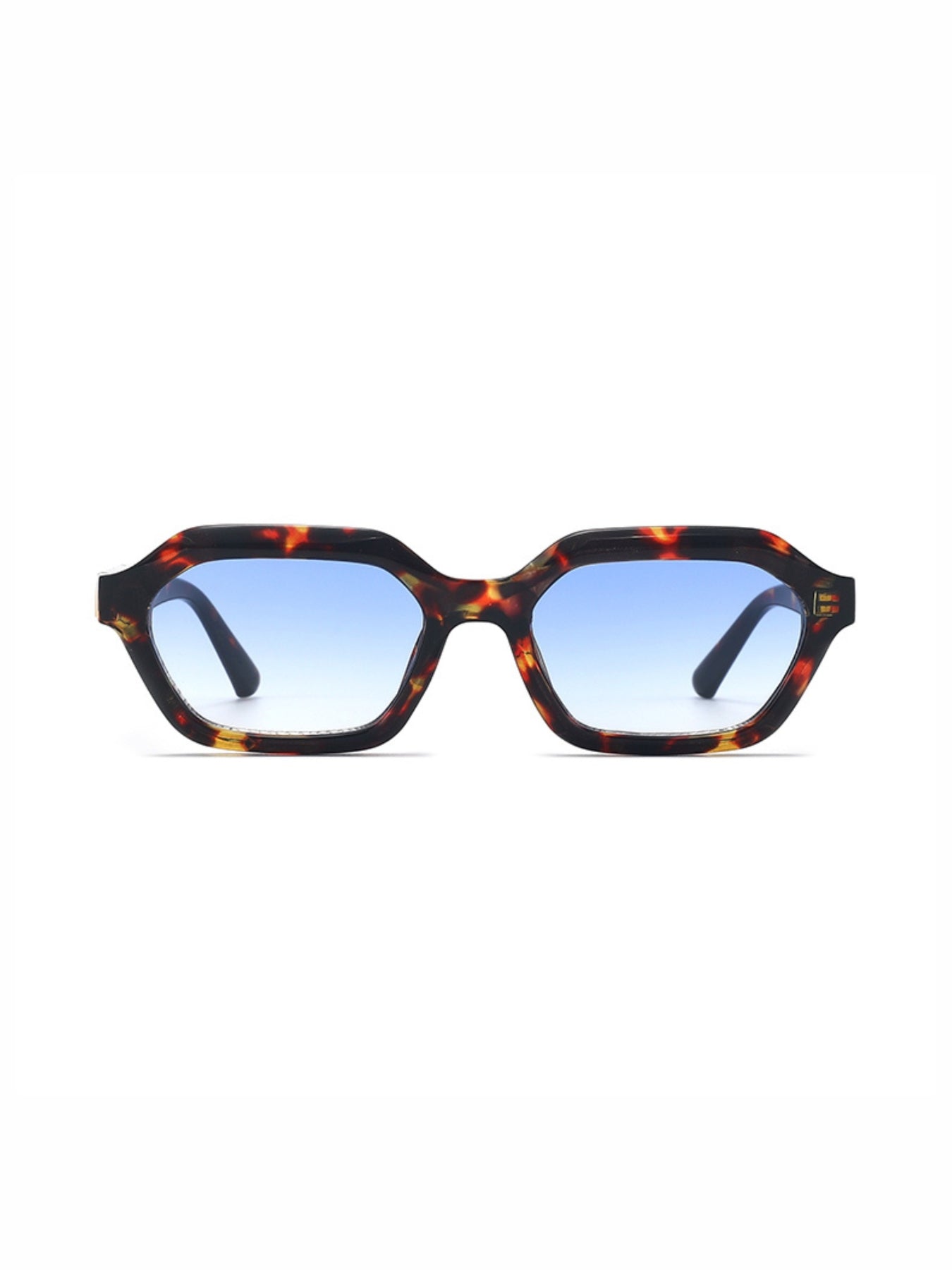 Stellan Tortoise Blue Gradient Retro Square Sunglasses