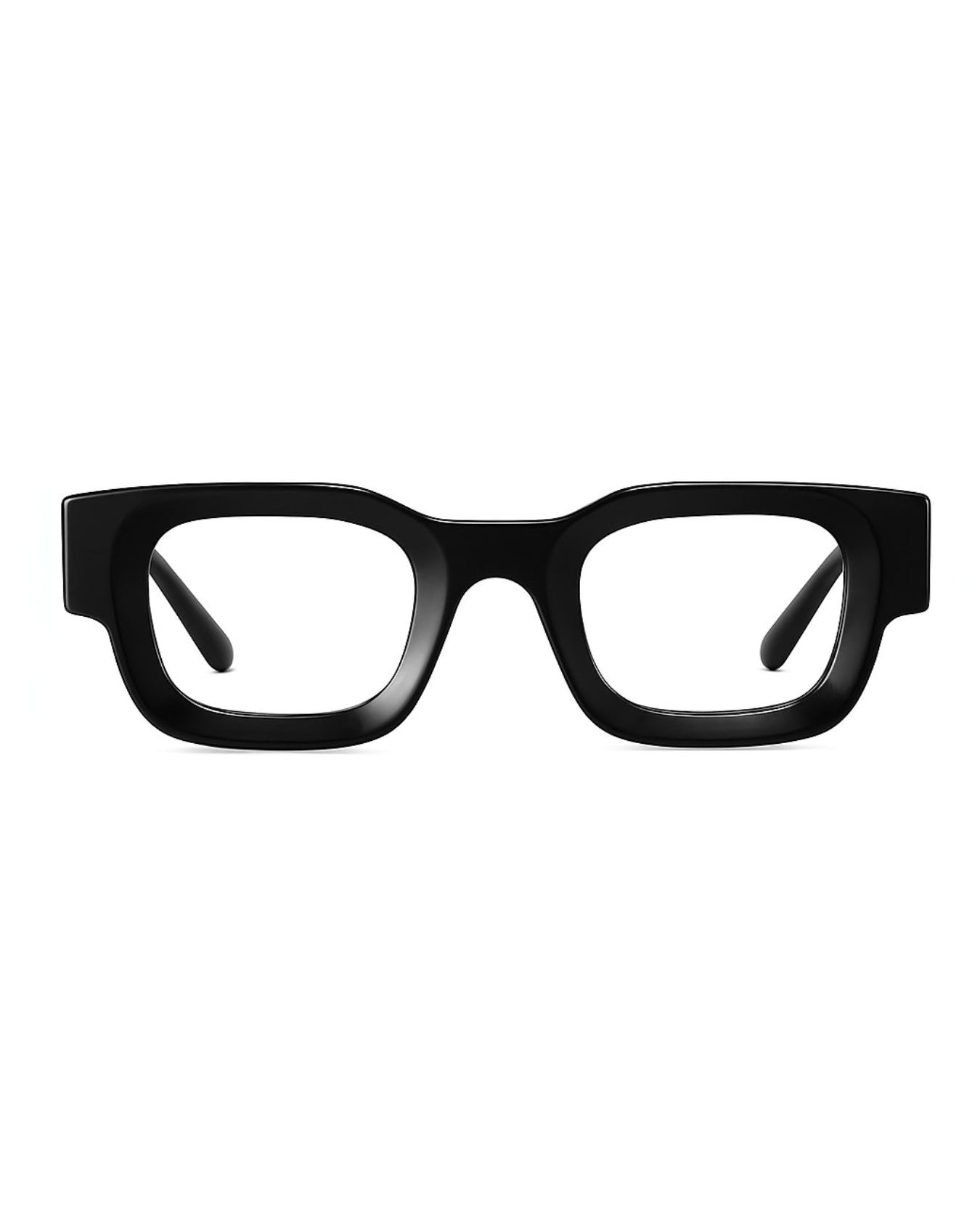 Vintage V1 Black Clear Square Sunglasses