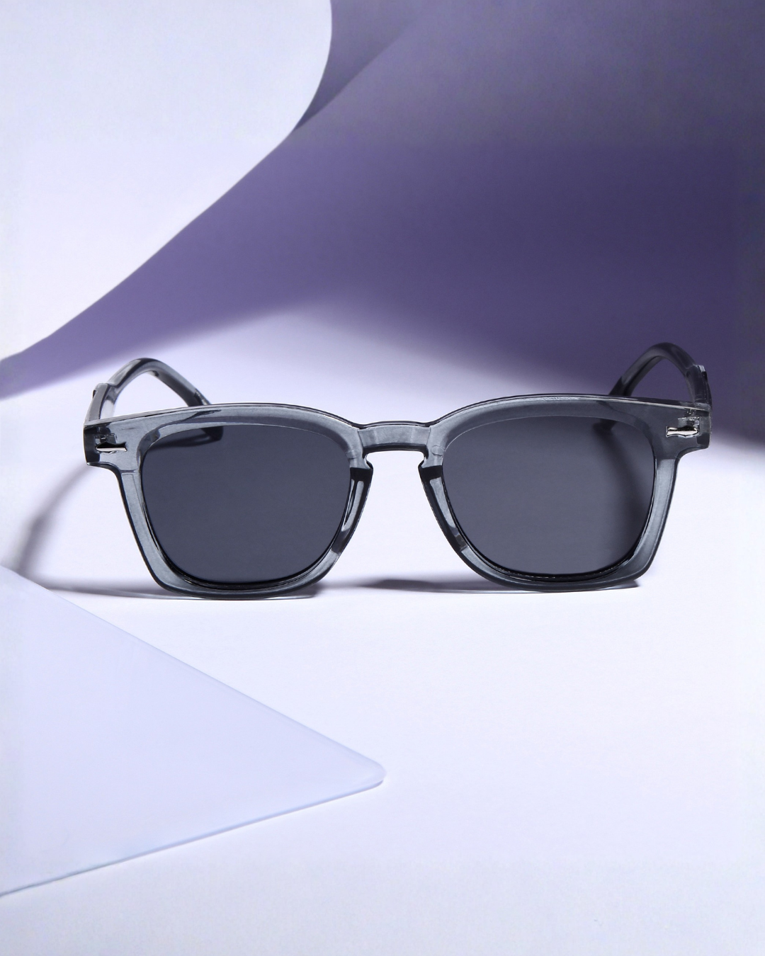 Michel Grey Black Square Sunglasses