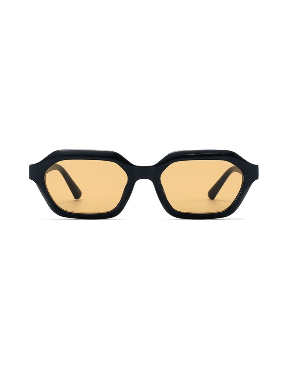 Stellan Black Brown Retro Square Sunglasses