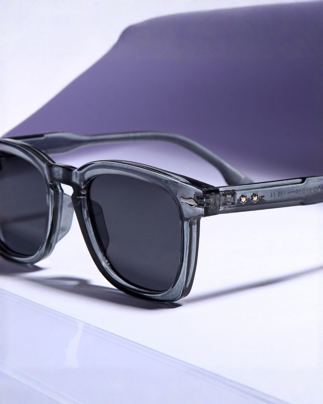 Michel Grey Black Square Sunglasses