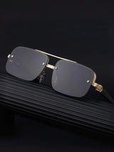 GG2317 Gold and Black Gradient Rectangle Sunglasses