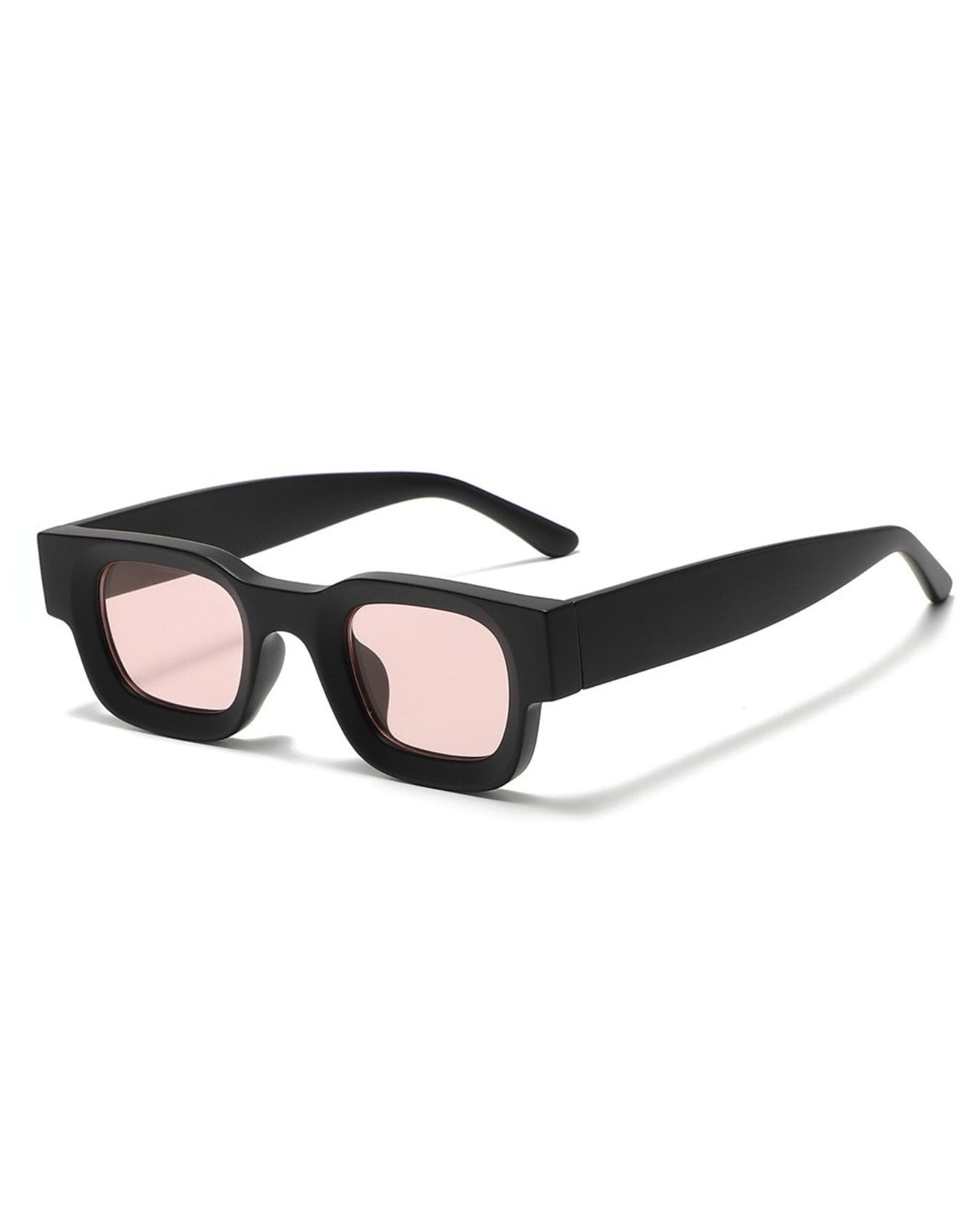 Vintage V1 Black Pink Square Sunglasses