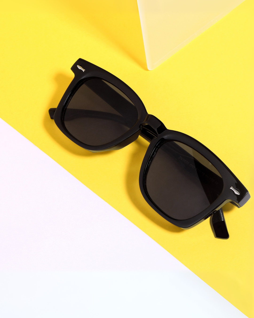 Michel Black Square Sunglasses