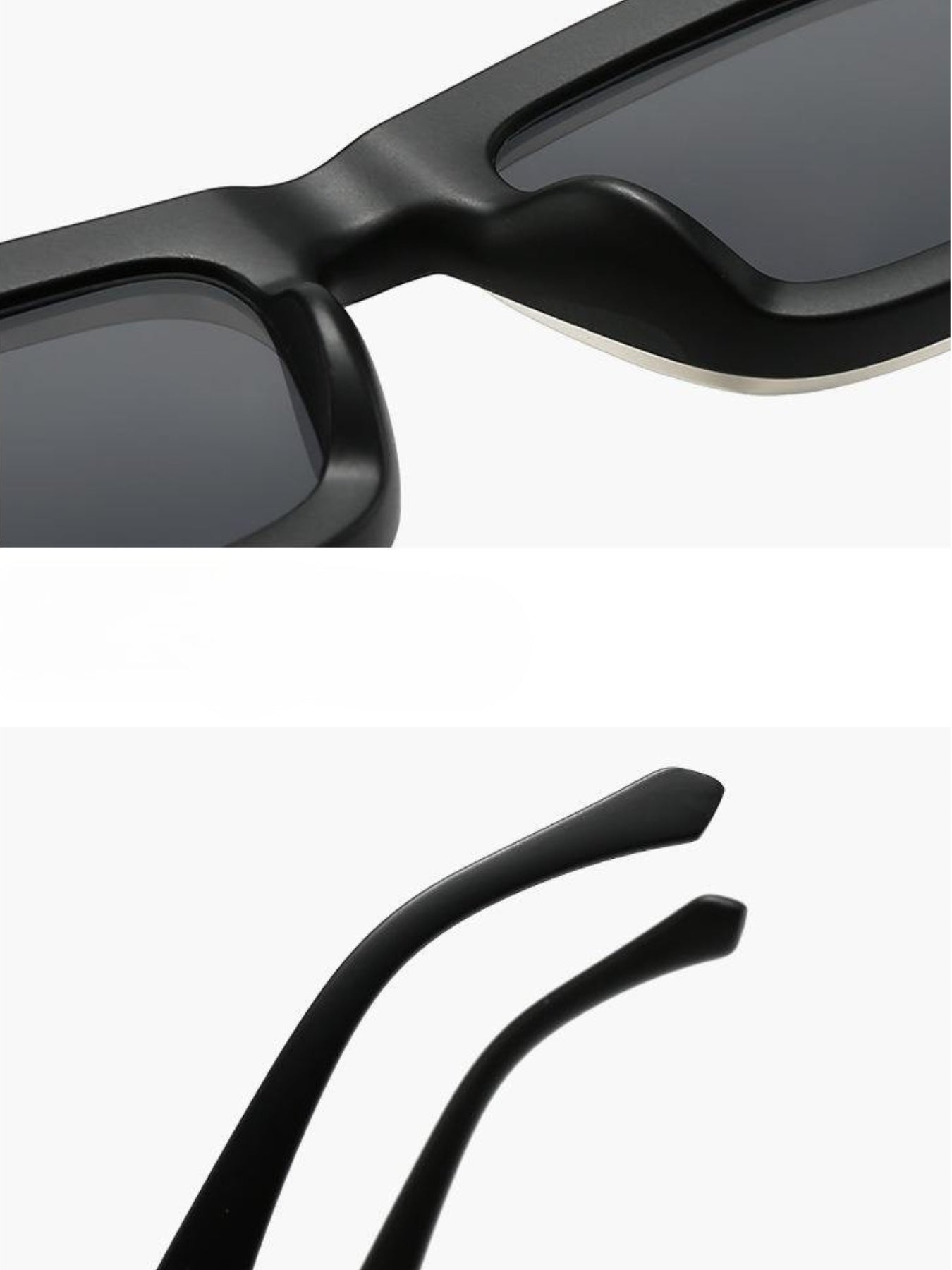 Rogue Full  Black Square Sunglasses