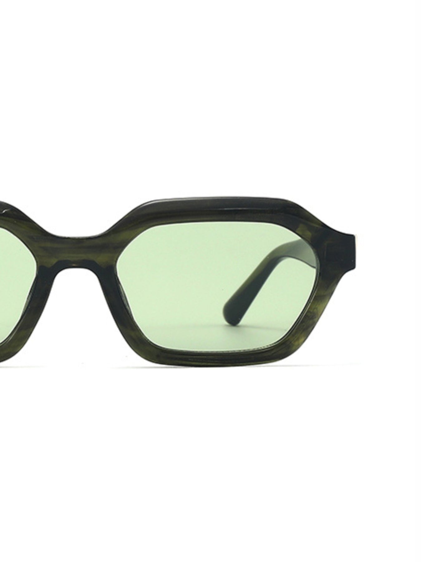Stellan Light Green Retro Square Sunglasses