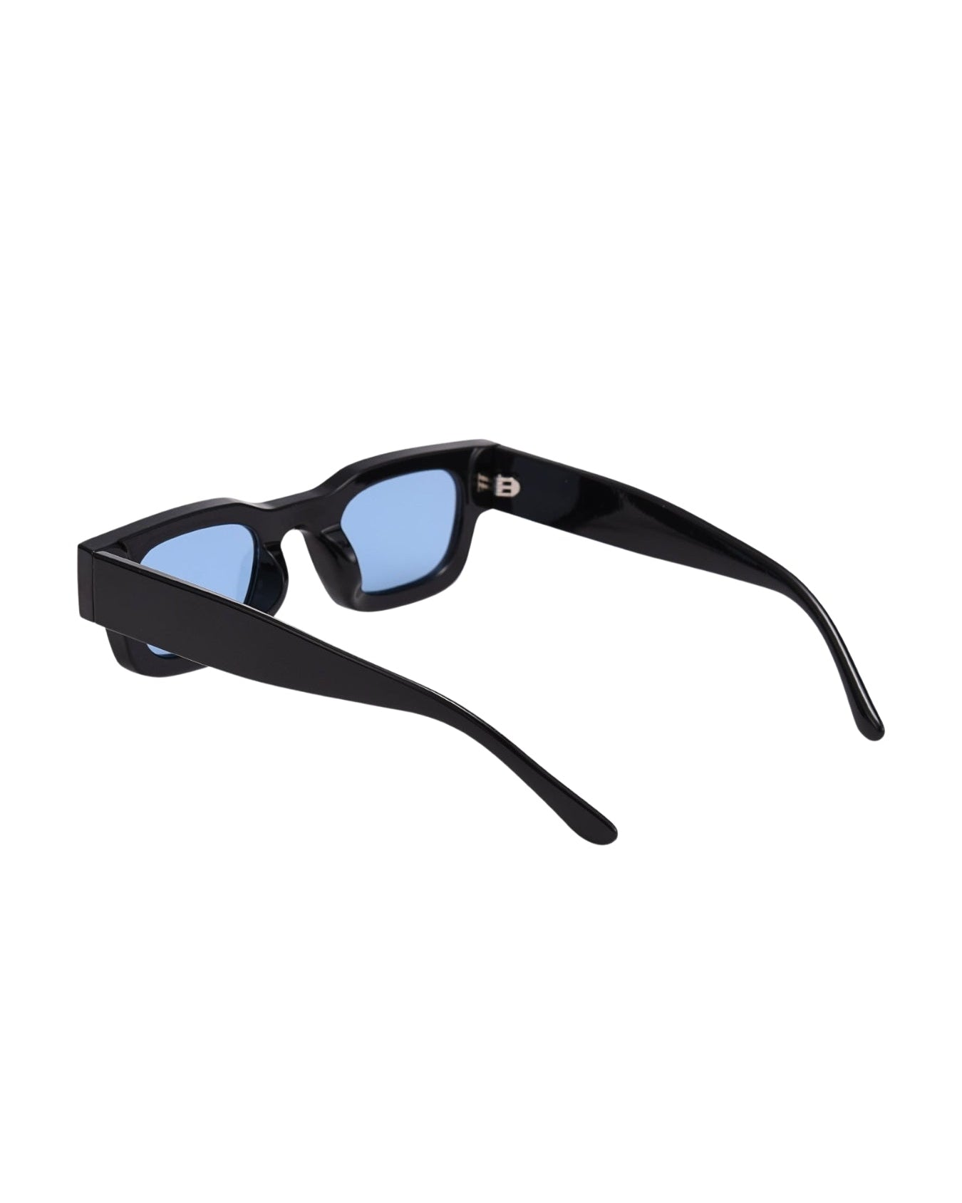 Vintage V1 Black Blue Square Sunglasses