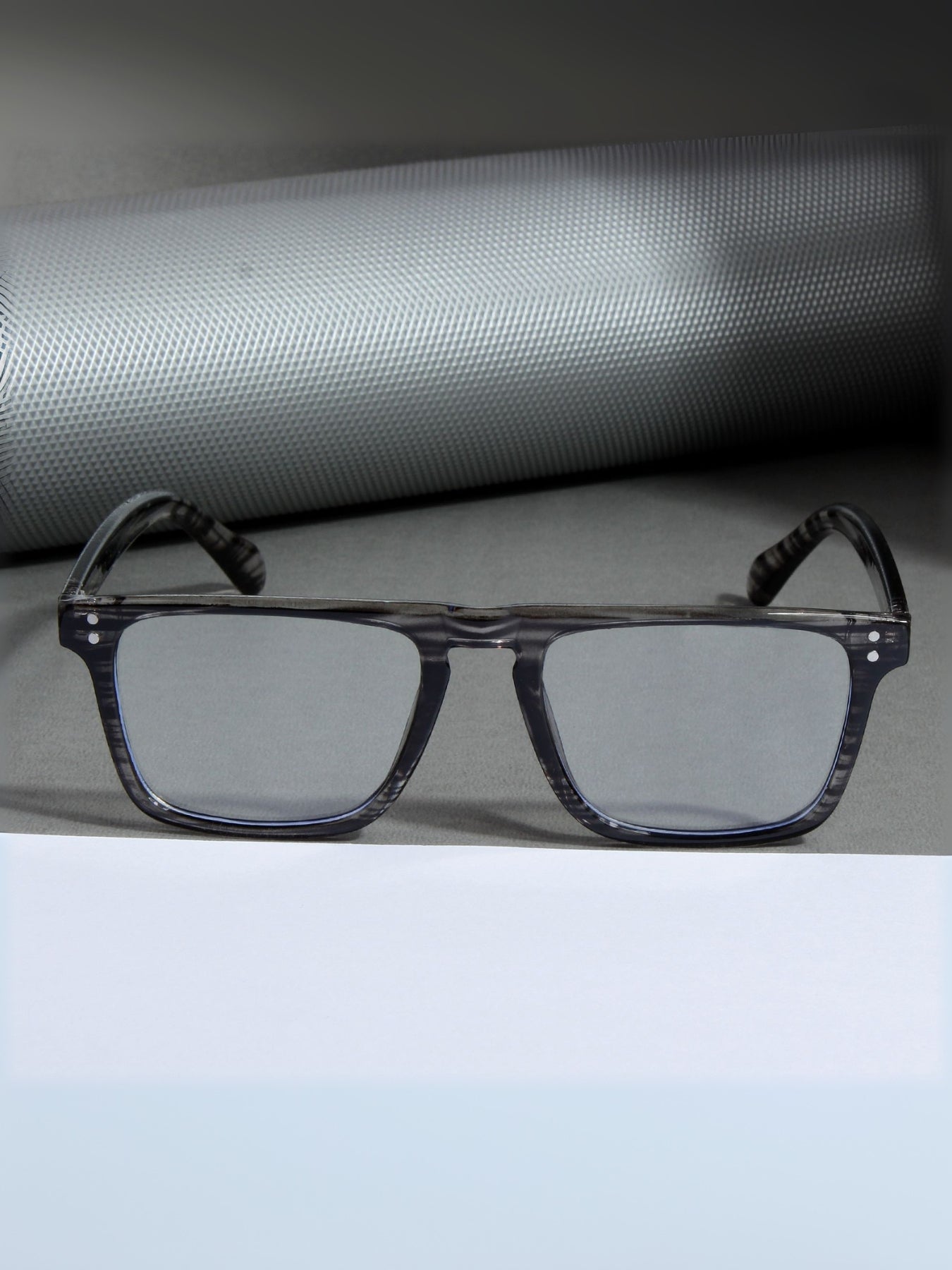 Pardon Marble Clear Premium Rectangle Sunglasses