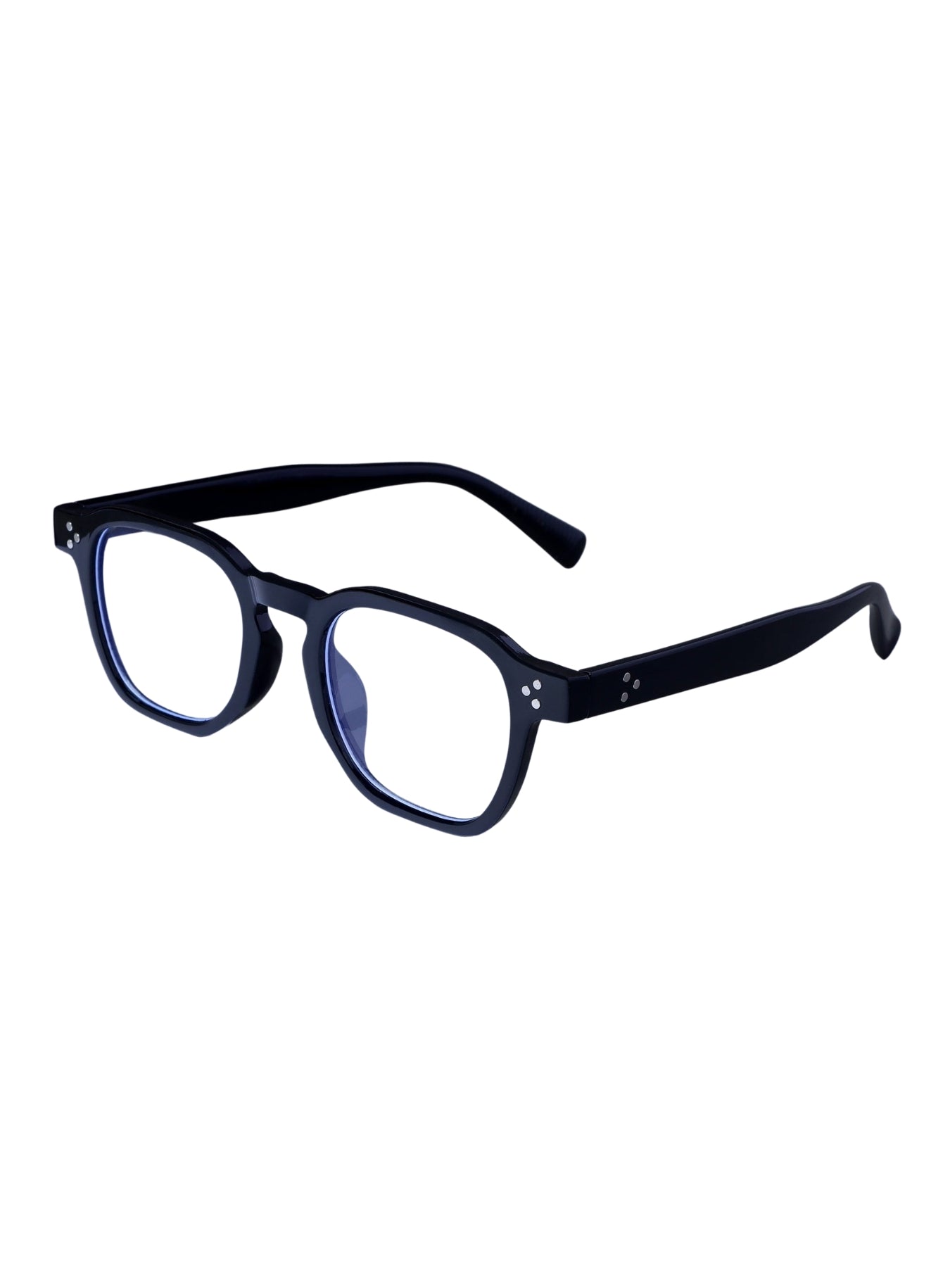 J-Bond Black Clear Square Sunglasses