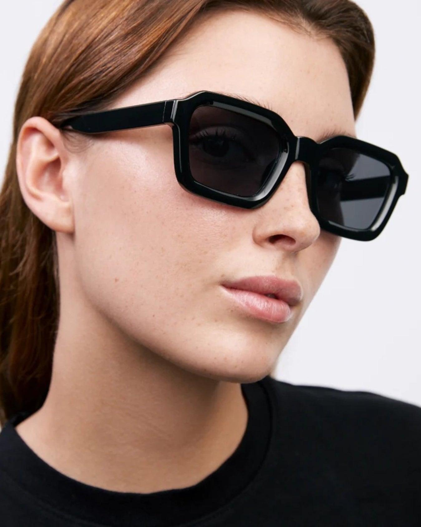 Hunter Full Black Square Sunglasses