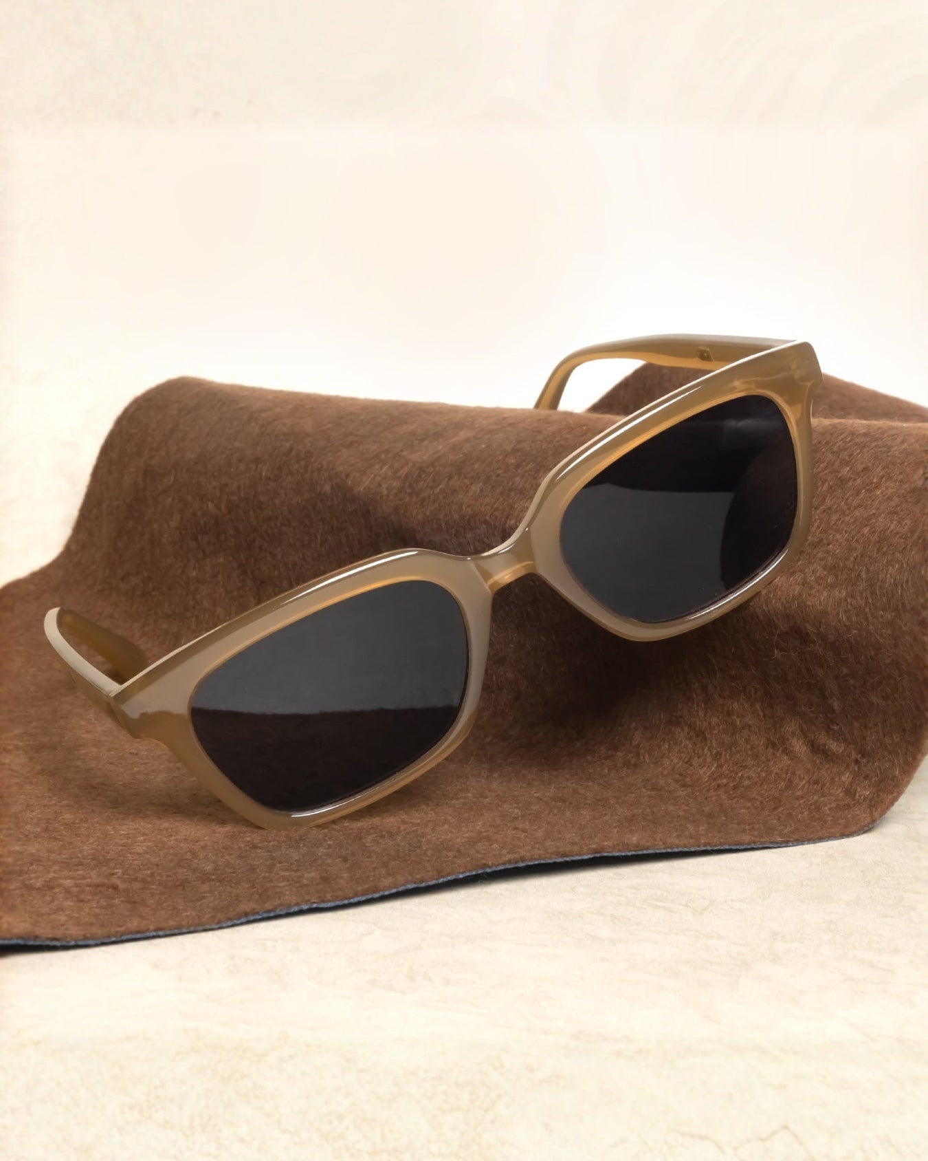 Marco Brown Black Rectangle Sunglasses