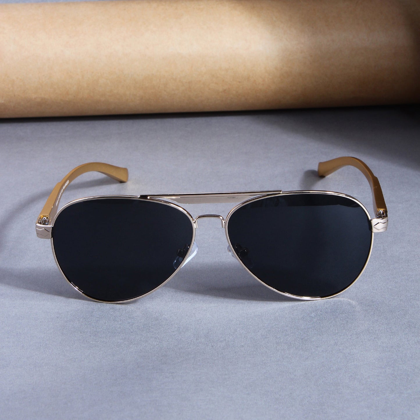 Gold Black BS80508 Aviator Sunglasses
