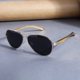 Gold Black BS80508 Aviator Sunglasses