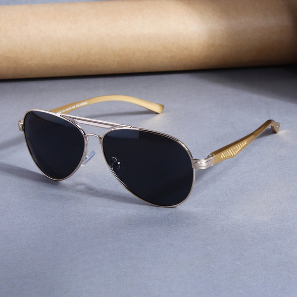 Gold Black BS80508 Aviator Sunglasses