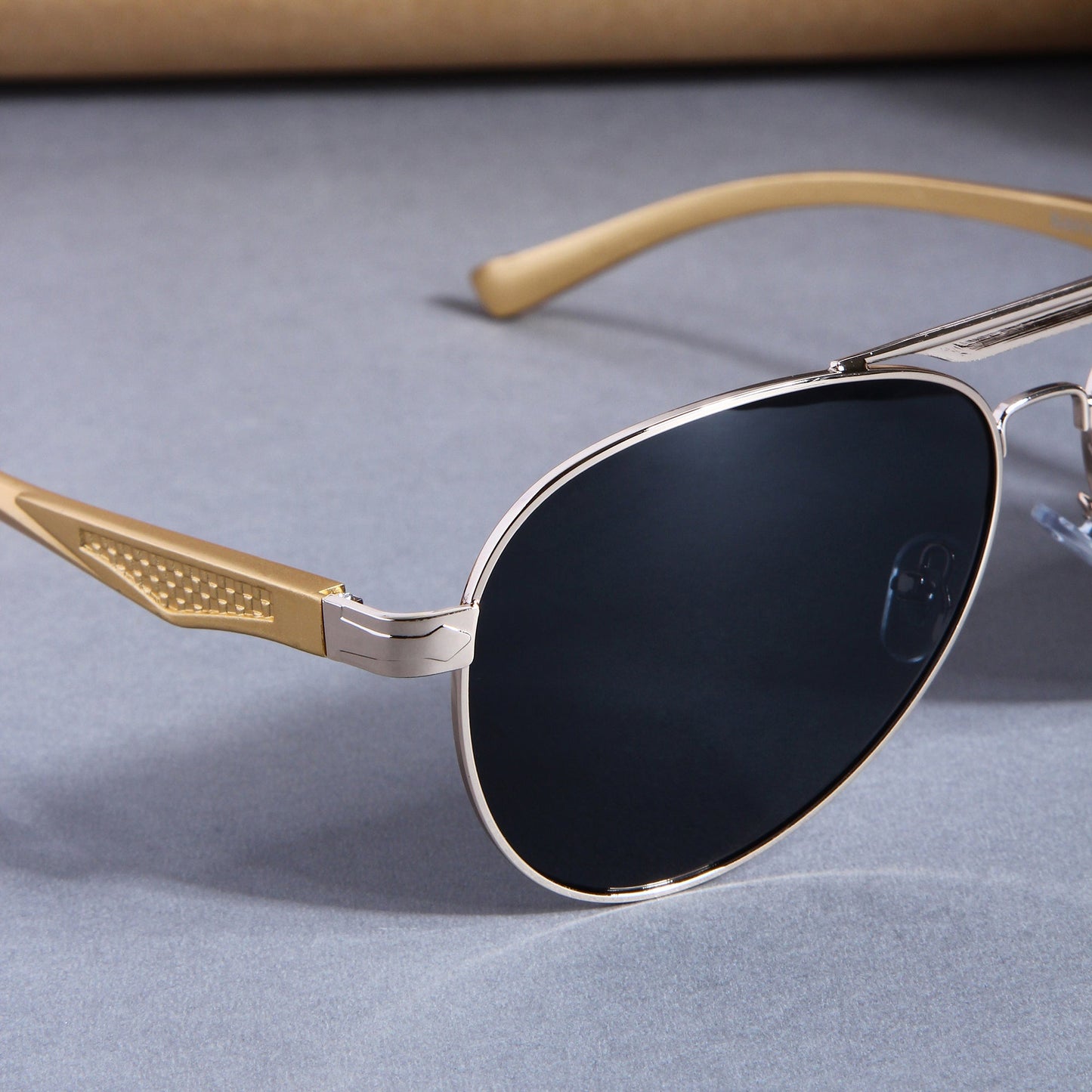 Gold Black BS80508 Aviator Sunglasses