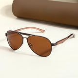 Brown BS80508 Aviator Sunglasses