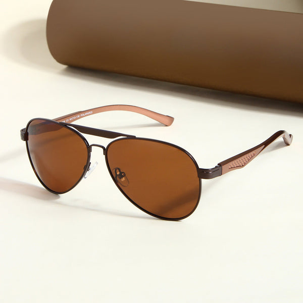 Brown BS80508 Aviator Sunglasses