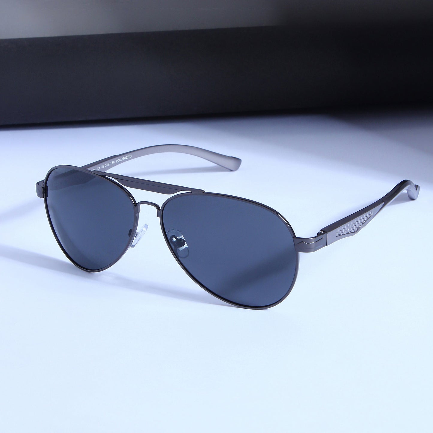 Grey Black BS80508 Aviator Sunglasses