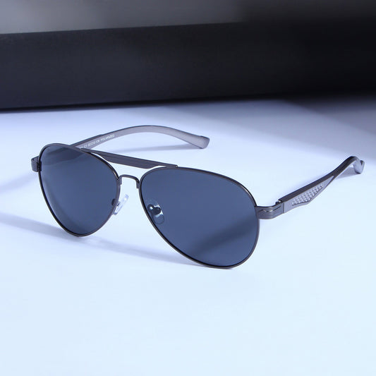 Grey Black BS80508 Aviator Sunglasses