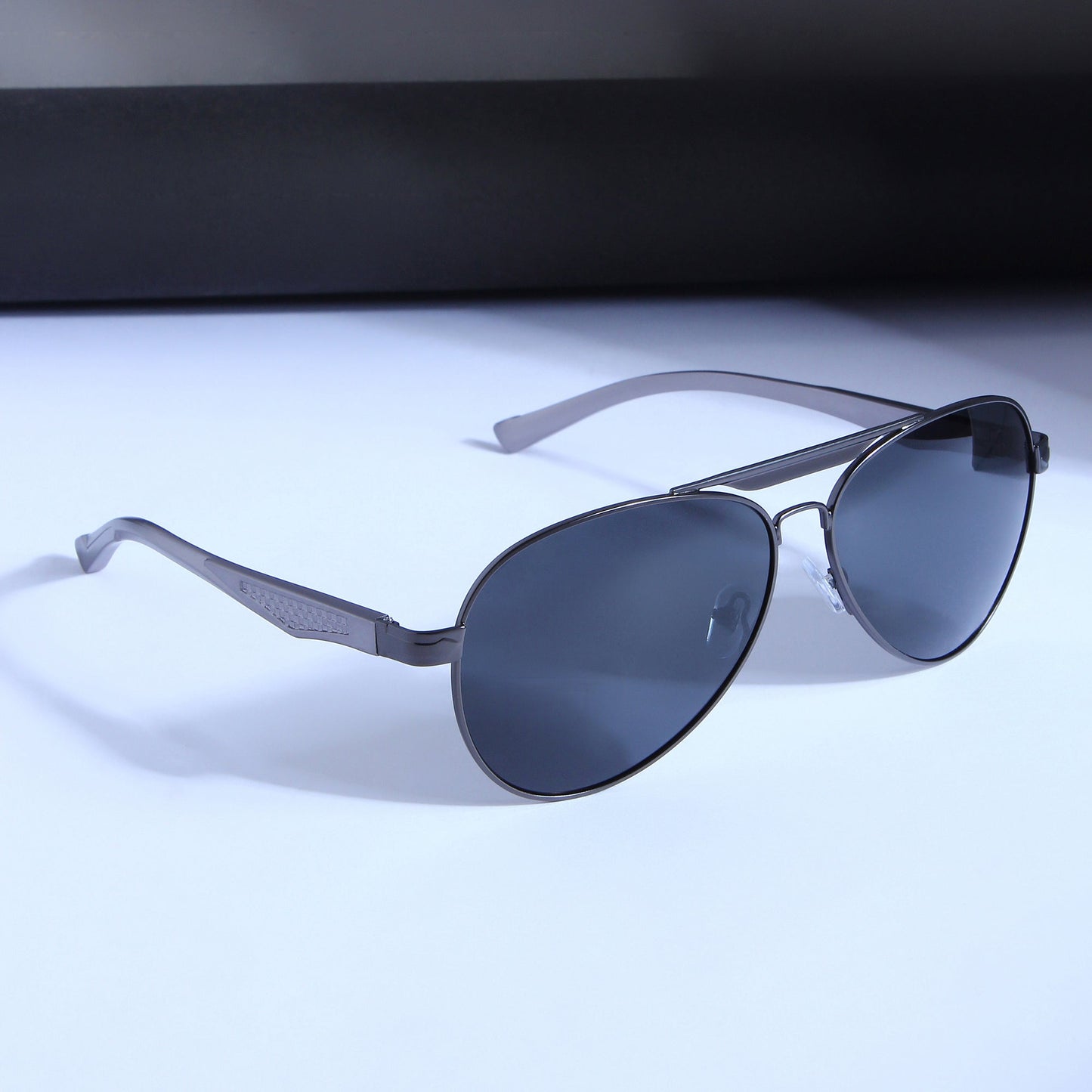 Grey Black BS80508 Aviator Sunglasses