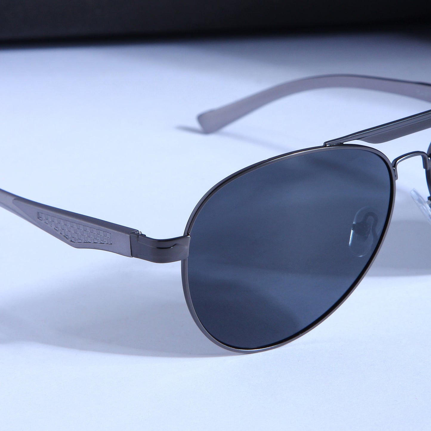 Grey Black BS80508 Aviator Sunglasses