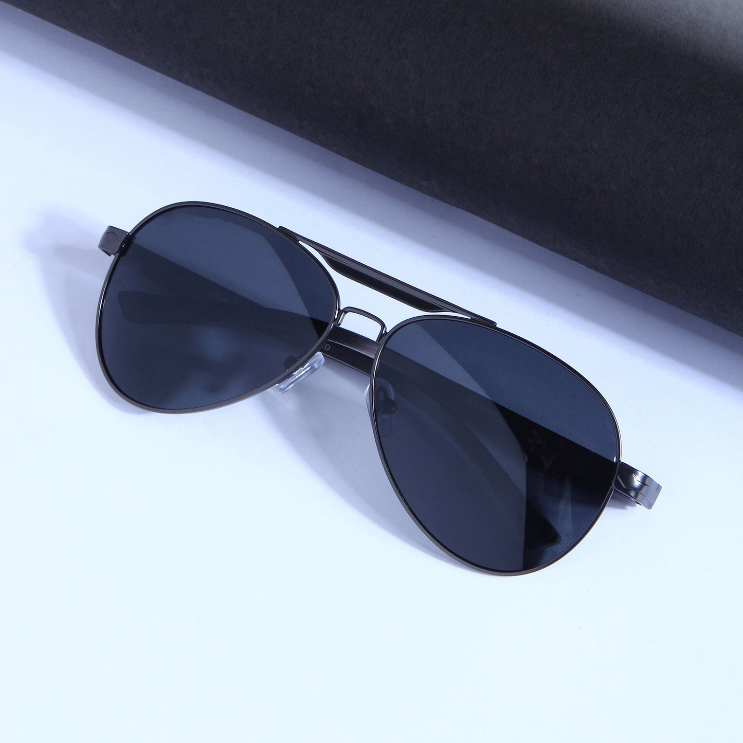 Grey Black BS80508 Aviator Sunglasses