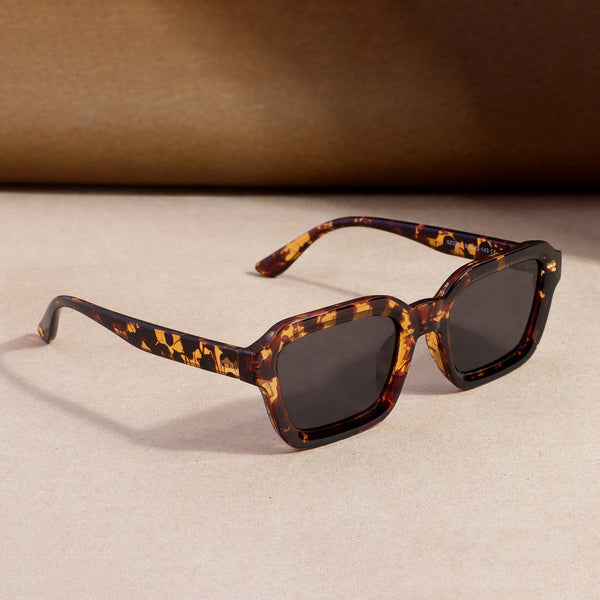 Hunter Tortoise Brown Black Square Sunglasses