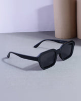 Hunter Full Black Square Sunglasses