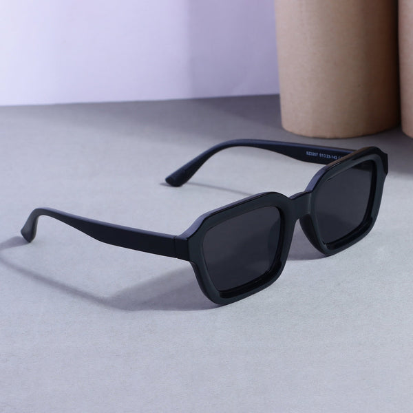 Hunter Full Black Square Sunglasses