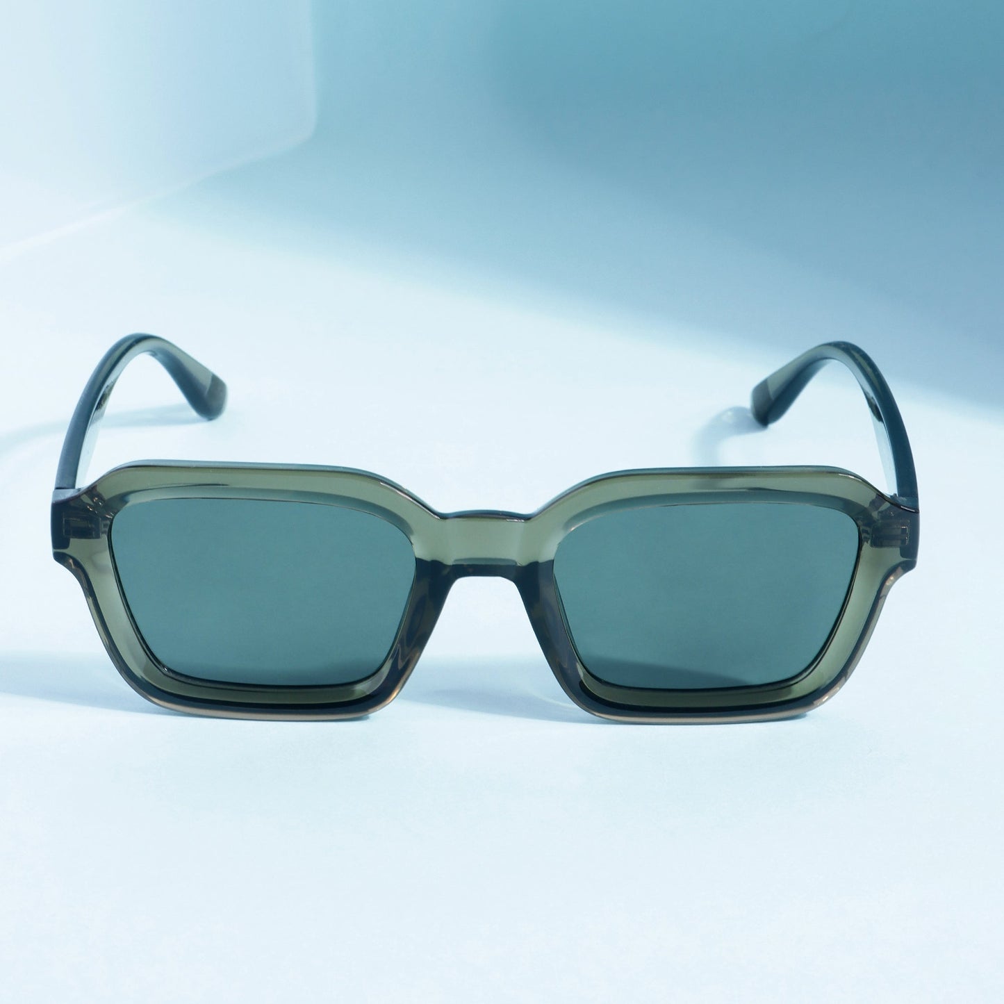 Hunter Green Square Sunglasses