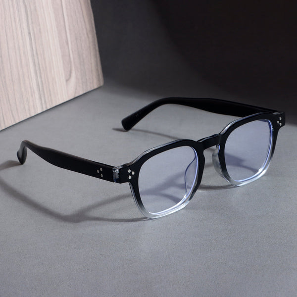 J-Bond Black Tr. Clear Square Sunglasses