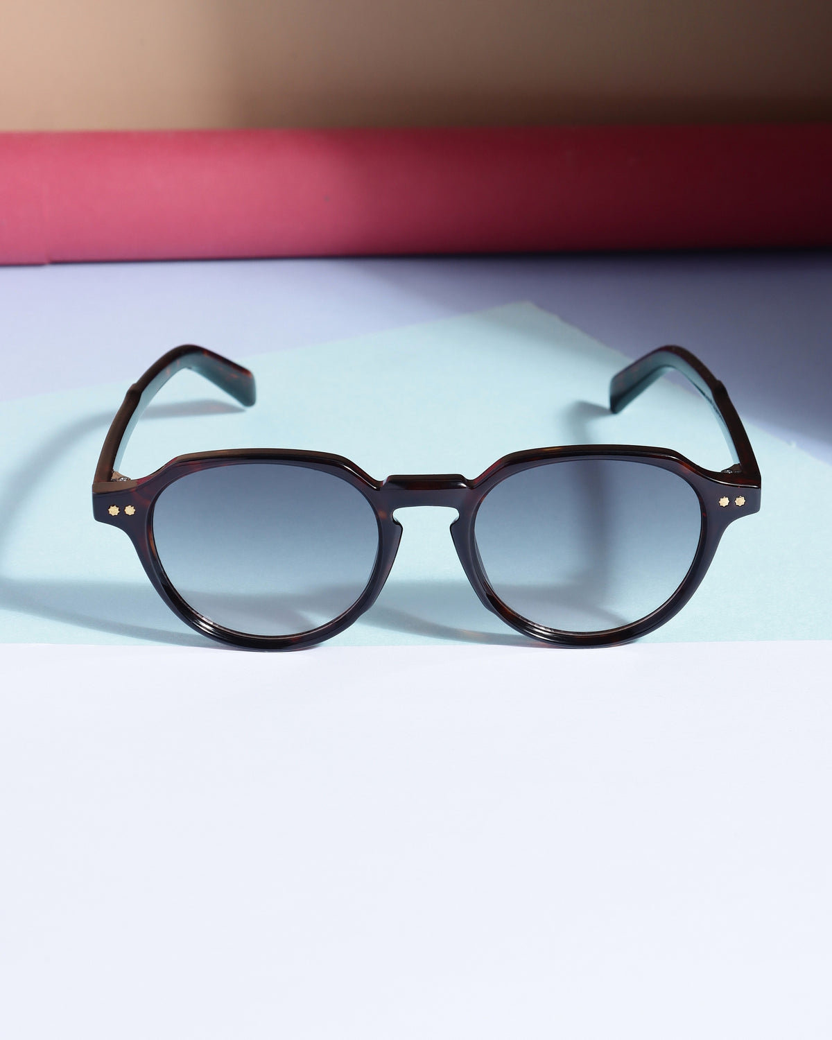 Ranger Tortoise Black Gradient Round Sunglasses