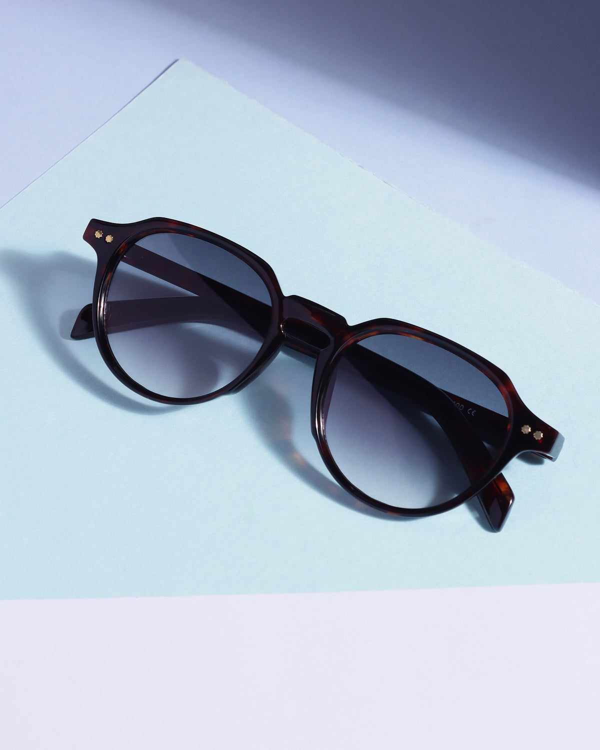 Ranger Tortoise Black Gradient Round Sunglasses