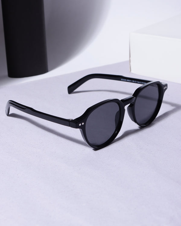 Ranger Full Black Round Sunglasses
