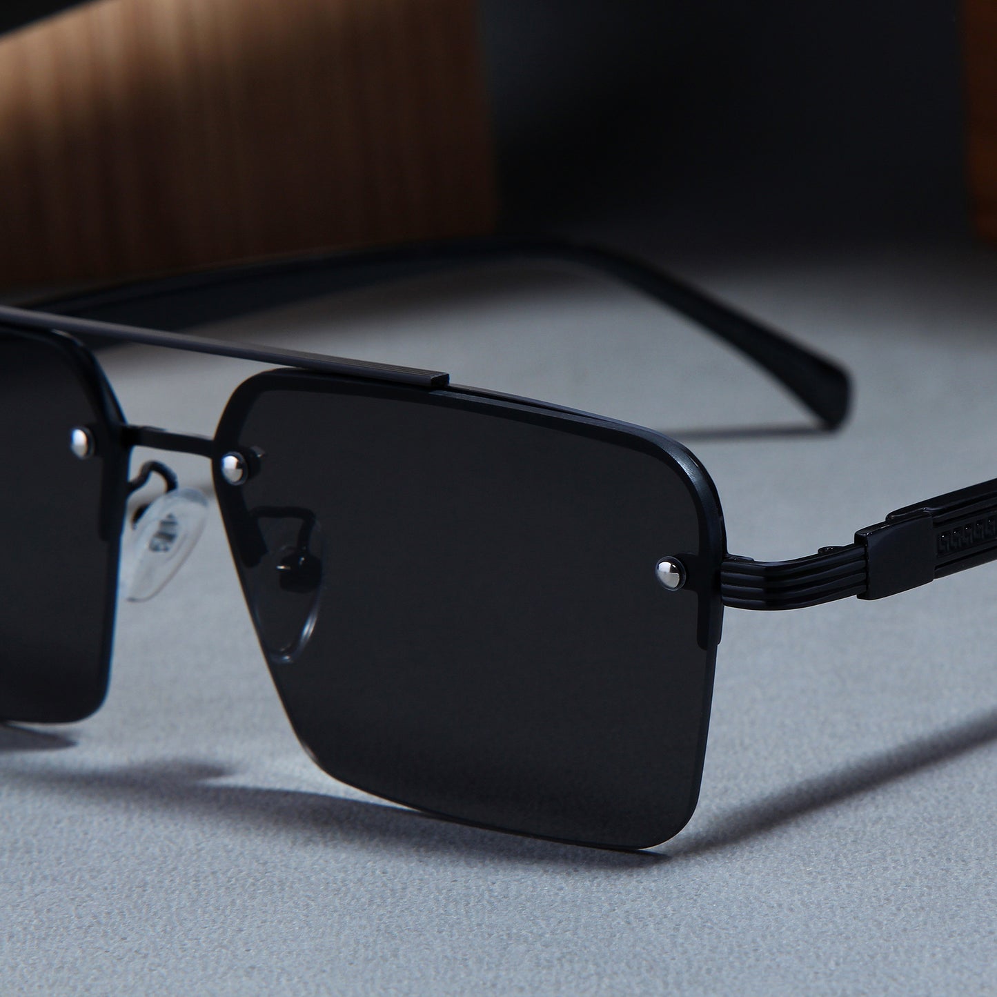 GG2349 Black Rectangle Sunglasses