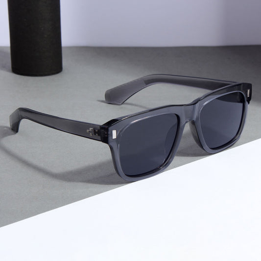 Spider Grey Black Rectangle Sunglasses