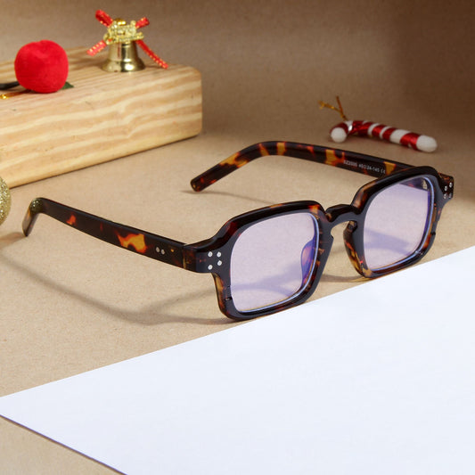Tortoise Brown Clear SZ 2005 Square Sunglasses