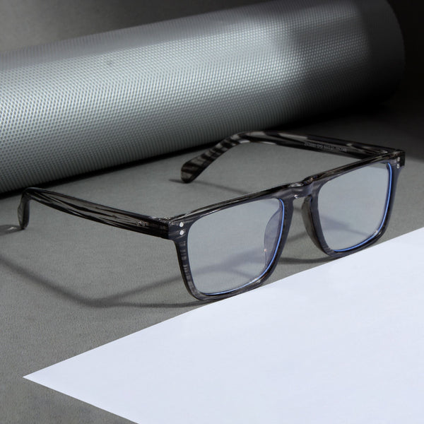 Pardon Marble Clear Premium Rectangle Sunglasses