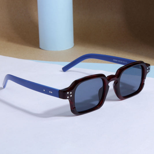 Blue Brown Black SZ 2005 Square Sunglasses