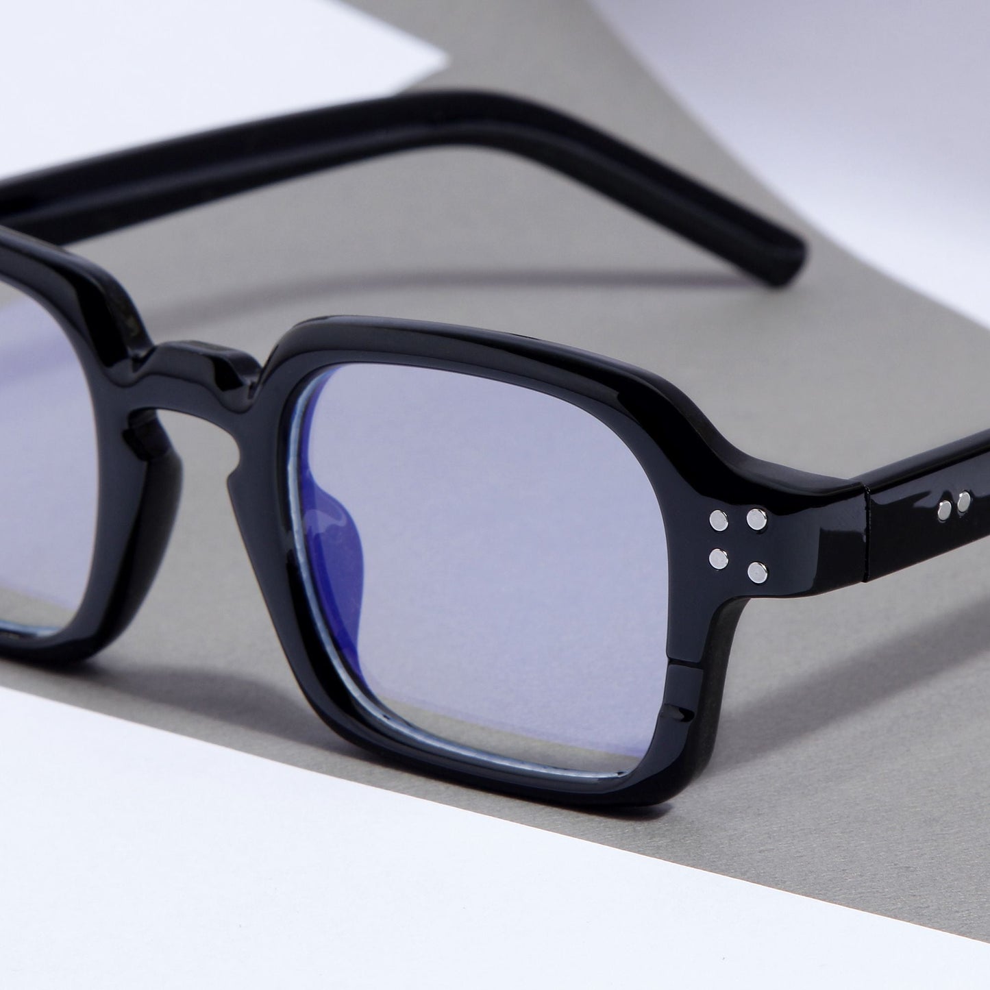 Black Clear SZ 2005 Square Sunglasses