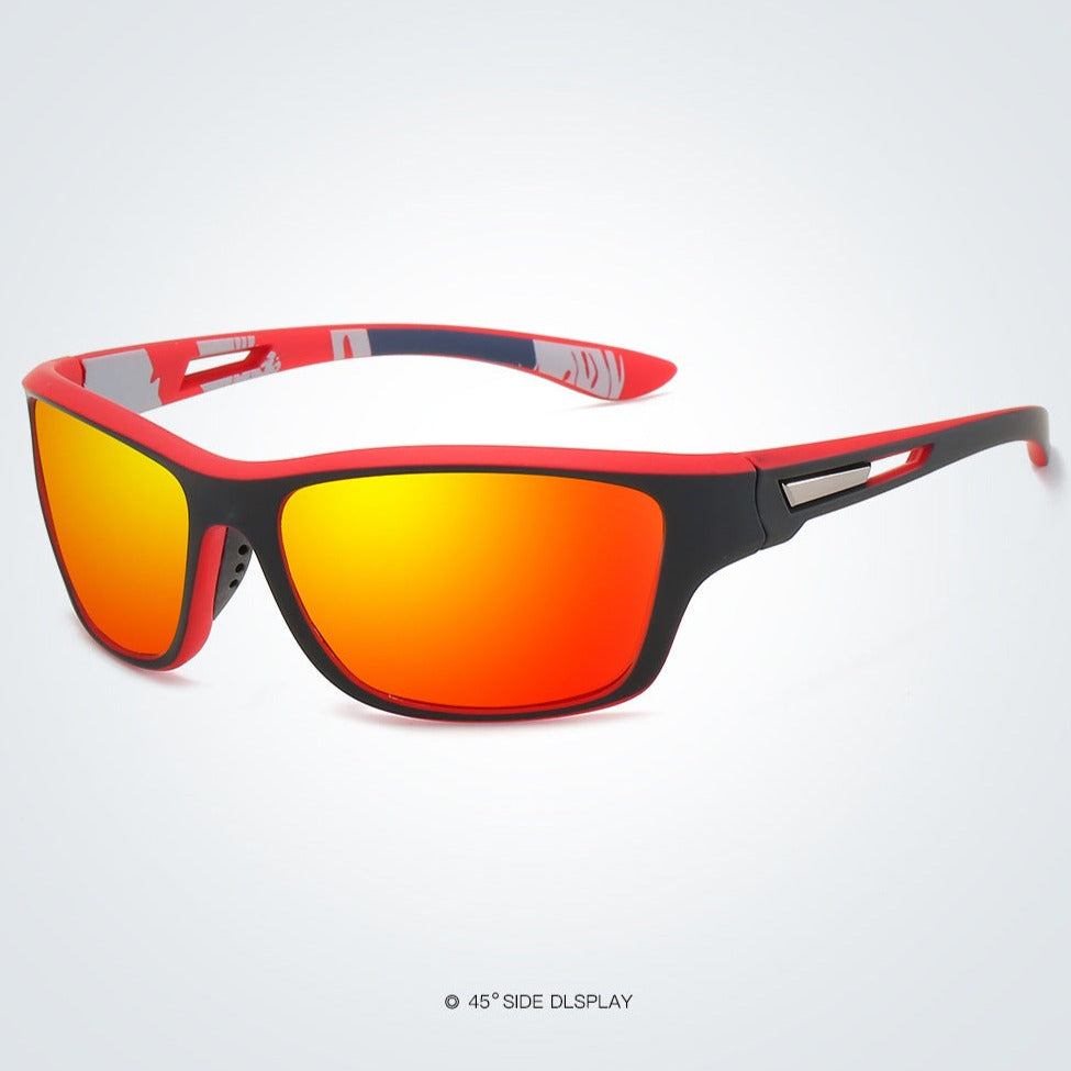 Rider V1 Orange Mercury Polarized Rectangle Sunglasses