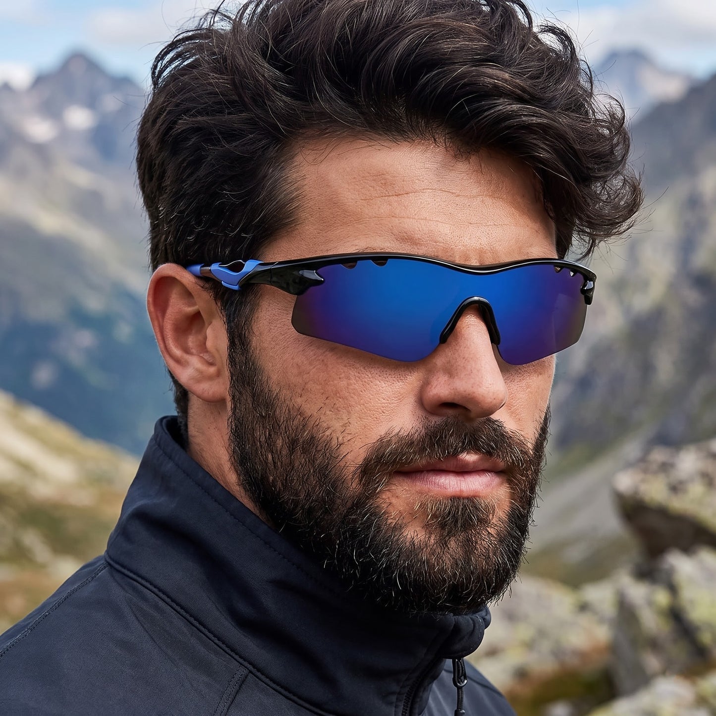 Rider V3 Sports Rectangle Sunglasses // 006