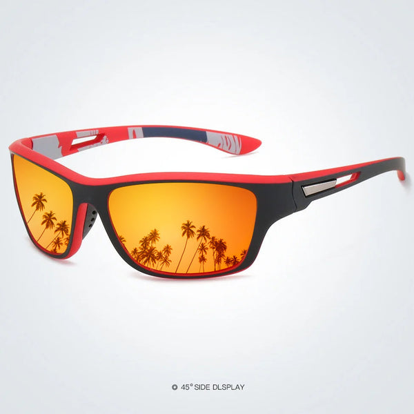 Rider V1 Orange Mercury Polarized Rectangle Sunglasses